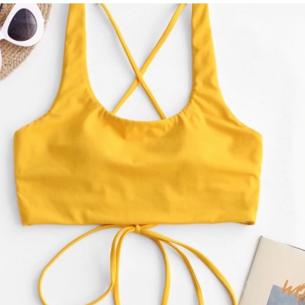 ZAFUL Strappy Swim Top NWT